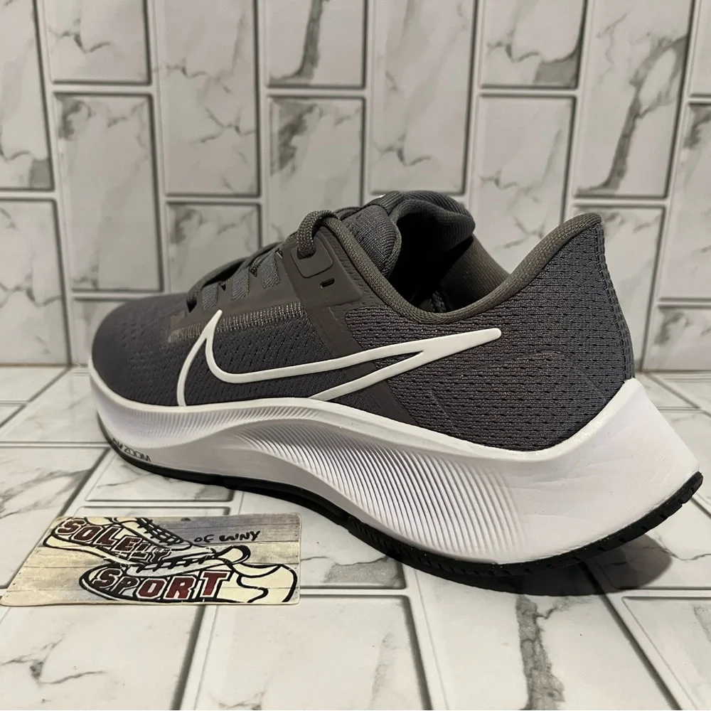 New Nike Air Zoom Pegasus 38 Grey White Running Training Gym Shoes Workout Women